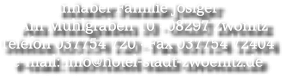Familie Josiger im Erzgebirge - Hotel in Zw�nitz